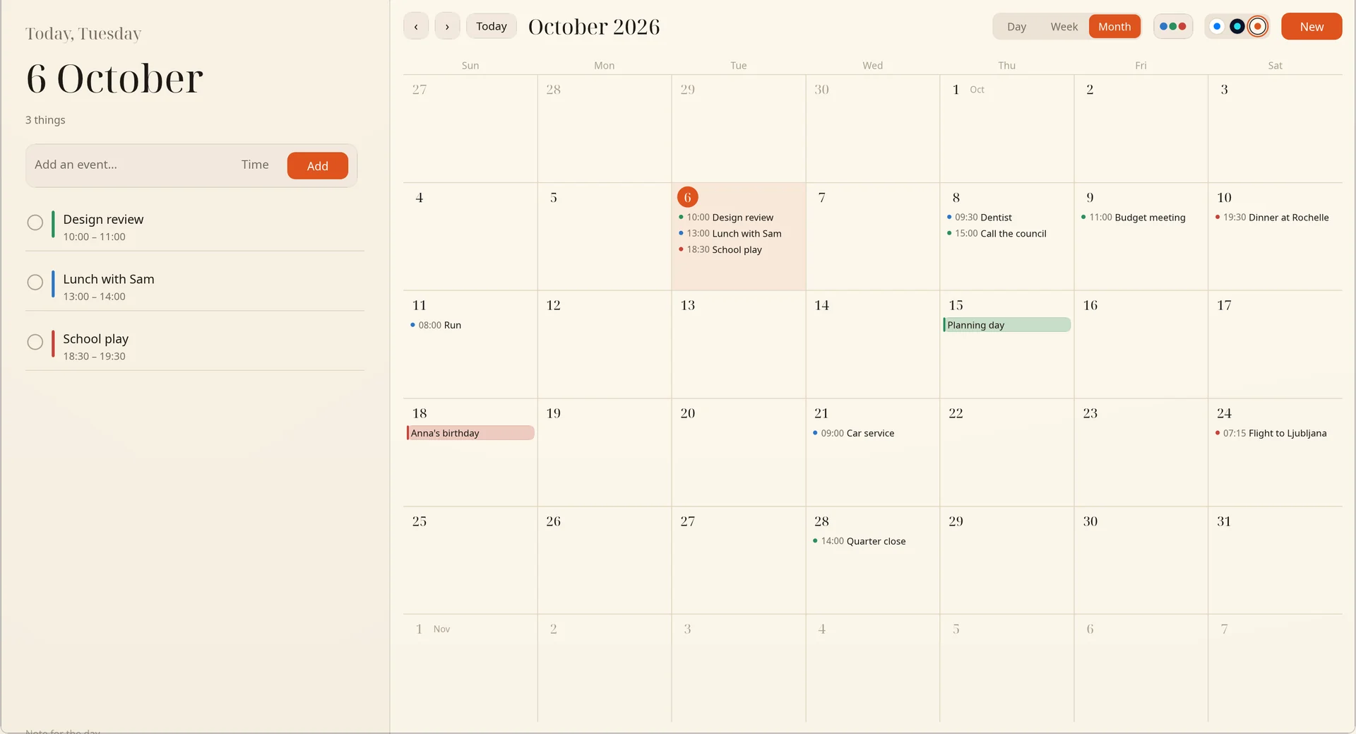 Calendar